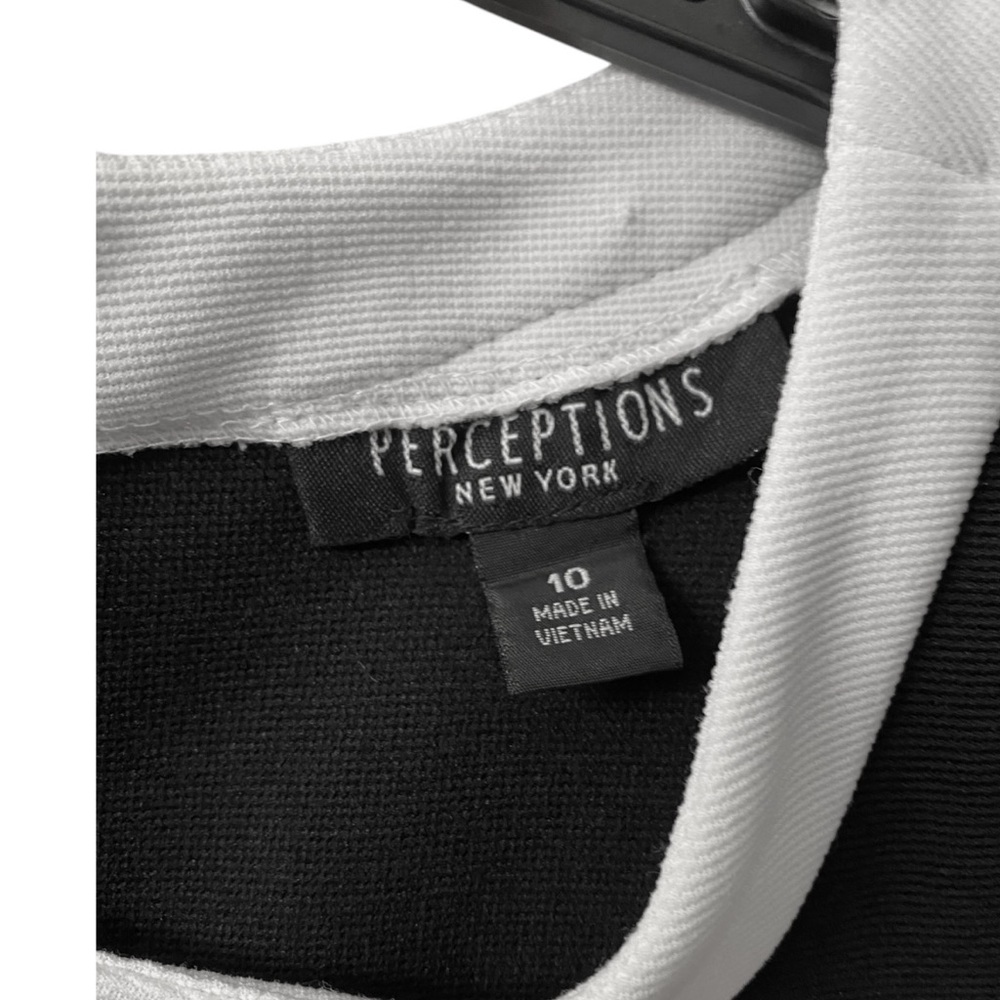Perceptions Black and White Sheath Dress - Picture 7 of 11